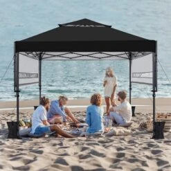 Yaheetech 10x17ft Pop-up Gazebo Canopy With Double Awnings