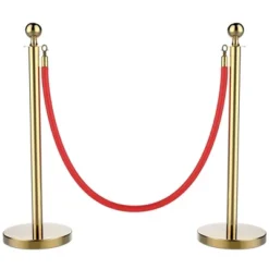 Yaheetech 2pcs Ball Top Stainless Steel Stanchion Posts -Furniture GUEST 00677aab e6b5 4dff 9a06 b82dba1be6c3