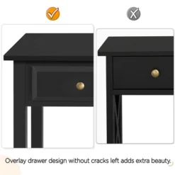 Yaheetech 3-Drawer Console Table With Storage Shelf -Furniture GUEST 0119a710 622a 4e45 aea9 f51644cc3358