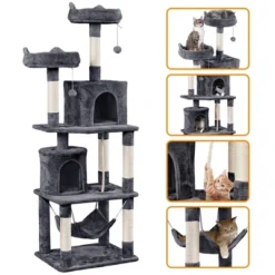 Yaheetech 70.5" H Multi Level Cat Tower Kitten Condo -Furniture GUEST 02a75d43 0fb5 4ef5 b8c9 d45ef9292dd4