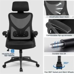 Yaheetech High Back Office Chair Computer Chair With Armrest 14 Yaheetech High Back Office Chair Computer Chair With Armrest -Furniture GUEST 03fcfcb6 9ca0 4fd6 9bd2 1877c8020148