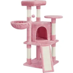 Yaheetech 42" Plush Cat Tree Condo For Small Medium Cats -Furniture GUEST 051d6f69 06fa 48a3 9866 56fb9148b79e