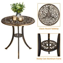 Yaheetech 3 Piece Outdoor Bistro Table Set -Furniture GUEST 057dee25 6920 4026 98a3 d3aa30767ca6