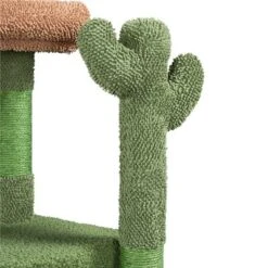 Yaheetech Cactus Cat Tree Cat Tower, With Platform, Condo, Basket, Scratching Posts, Board & Hanging Ball -Furniture GUEST 06145b61 c4fa 4db3 a4ae 412efe665259