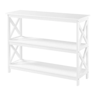 Yaheetech 3-Tier Wooden Console Table X Design Entryway Table 9 Yaheetech 3-Tier Wooden Console Table X Design Entryway Table - Image 9
