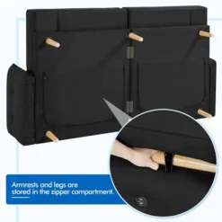 Yaheetech Convertible Sofa Bed Tufted Futon Couch With USB Ports For Living Room -Furniture GUEST 08e72c88 cbd1 4ed6 8ca3 6e417b1e311b