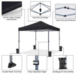 Yaheetech 8x8ft Pop-up Canopy Instant Tent -Furniture GUEST 0a3ad610 3003 4bc9 8f5e df395862704f
