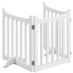 Yaheetech 24inch Tall Freestanding Wooden Pet Gate With Door, White 13 Yaheetech 24inch Tall Freestanding Wooden Pet Gate With Door, White -Furniture GUEST 0b8ccbd9 c394 4229 b9eb 6f5a12818602