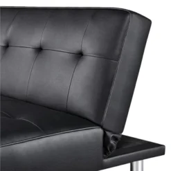 Yaheetech Faux Leather Adjustable Convertible Sofa Bed Couch Futon For Living Room -Furniture GUEST 0bee1c95 db25 40f5 ba29 17ba5e4ce350