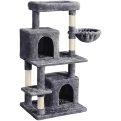 Yaheetech 3-Level Plush Cat Tower With 2 Condo For Small Cats -Furniture GUEST 0bf409ed 8edb 4e99 8ffa 3d15f066e077