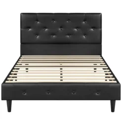 Yaheetech Classic Faux Leather Upholstered Bed Frame Platform Bed -Furniture GUEST 0c9fa1ac f21c 443b b2e7 14f48983ceb0