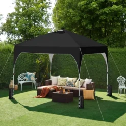 Yaheetech 10 × 10 Ft Portable Pop-Up Canopy Tent