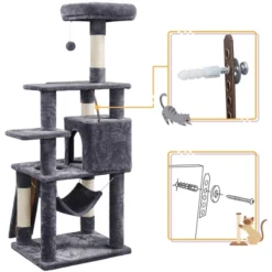 Yaheetech 60.5"H Cat Tree With Top Perch For Kittens -Furniture GUEST 0daabc68 cb71 4ca0 b8f9 5d402a805409
