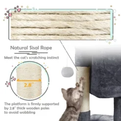 Yaheetech 23.5" Small Cat Tree Condo With Plush Perch -Furniture GUEST 0dca8f7f e891 4c67 b959 62631f149764