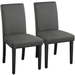 Yaheetech Set Of 2 Armless Upholstered Dining Chairs With Solid Wood Legs 14 Yaheetech Set Of 2 Armless Upholstered Dining Chairs With Solid Wood Legs -Furniture GUEST 0e5c7c8c 988e 4354 8709 f79ec453b180