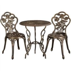 Yaheetech 3 Piece Patio Bistro Table Set For Garden Backyard -Furniture GUEST 0e739e26 4597 46d8 b901 40ace3b4df3e