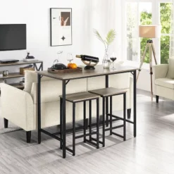 Yaheetech Industrial Counter Height Table Set For Dining Room