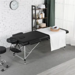 Yaheetech Portable Aluminum Massage Tables Black