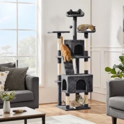 Yaheetech 72inch Multi Level Cat Tree Cat Tower
