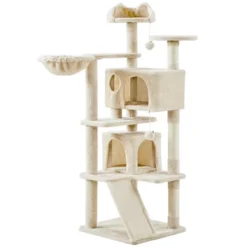 Yaheetech 57"H Plush Cat Tree Condo For Kittens/Small Cats -Furniture GUEST 10db183d dee8 4390 a5ac 02325905b057