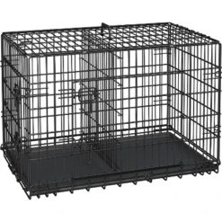 Yaheetech Metal Dog Crate For Small To Medium-Sized Dogs, Black -Furniture GUEST 110eef5e bb16 4279 824d e0a9d60a0de4