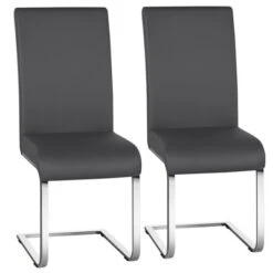 Yaheetech 2PCS PU Leather Dining Chairs Furniture For Kitchen, Dining Room -Furniture GUEST 118f1223 9960 4d00 a61e e7bec2769544