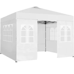 Yaheetech 10x10 FT One-Push Pop Up Canopy Tentwith 4 Side Walls & Roller Bag -Furniture GUEST 1283d415 4754 490b 851b 31c02b07f850