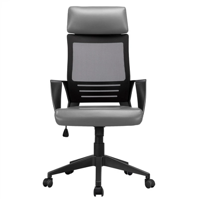 Yaheetech Swivel Office Desk Chair Study Work Chair With Headrest Lumbar Support Rolling Wheels 1 Yaheetech Swivel Office Desk Chair Study Work Chair With Headrest Lumbar Support Rolling Wheels