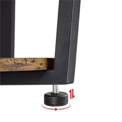 Yaheetech Industrial Side Table, Round Sofa Table With Storage Rack -Furniture GUEST 1382c08b d1f6 445f bf7d a88aa1ae1037