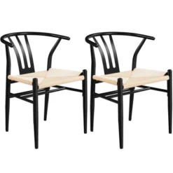Yaheetech Set Of 2 Weave Arm Chairs Dining Chair 15 Yaheetech Set Of 2 Weave Arm Chairs Dining Chair -Furniture GUEST 13a084f5 72dc 4aa7 b1c1 6f68e5ac9911