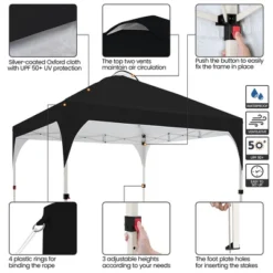 Yaheetech Pop Up Canopy With Roller Bag And Sandbags 11 Yaheetech Pop Up Canopy With Roller Bag And Sandbags -Furniture GUEST 14027501 cefd 491d aca5 a2baaf1b63dd