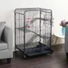 Yaheetech 4-Tier Rolling Large Ferret Cage Small Animals Hutch Black
