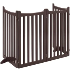Yaheetech 36inch Freestanding Wooden Fence Foldable Pet Gate -Furniture GUEST 14293811 bec5 400e ae9a 4c5588c15b45