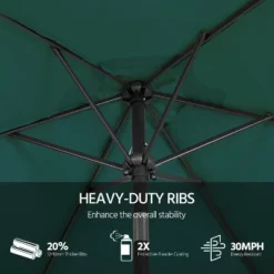 Yaheetech 10FT Patio Umbrella Market Umbrella With Push Button Tilt And Crank -Furniture GUEST 14330731 a6f9 4df2 a806 2ba16ed3bd2e