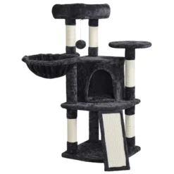 Yaheetech 42" Plush Cat Tree Condo For Small Medium Cats -Furniture GUEST 16416028 118e 4592 b633 a949e6fc96f0