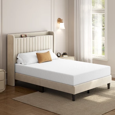 Yaheetech 8" Gel Memory Foam Mattress With Green Tea Scent, Cooling Tech, 3 Foam Layers 8 Yaheetech 8" Gel Memory Foam Mattress With Green Tea Scent, Cooling Tech, 3 Foam Layers - Image 8