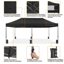 Yaheetech 10×20 FT Commercial Pop Up Canopy Tent -Furniture GUEST 17660a6a 0e72 474f 9452 5d6e5bb85571
