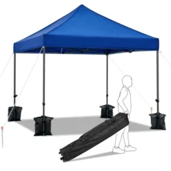 Yaheetech Pop-up Waterproof Canopy 10'x10' -Furniture GUEST 1784ca33 74ba 4354 bb8f 4086b73baab3