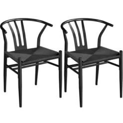 Yaheetech Set Of 2 Weave Arm Chairs Dining Chair 16 Yaheetech Set Of 2 Weave Arm Chairs Dining Chair -Furniture GUEST 183f6ced 7f1d 4d0b 8874 58c7b08b4a26