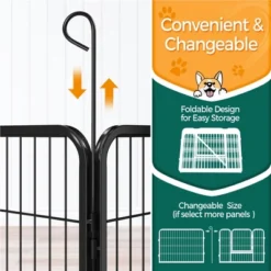 Yaheetech 8-Panel Metal Dog Playpen Fence For Outdoor Indoor 14 Yaheetech 8-Panel Metal Dog Playpen Fence For Outdoor Indoor -Furniture GUEST 18870d5e d3f7 4ece 8e7e 8f2136c26b49