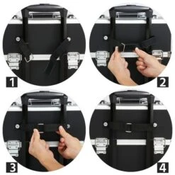 Yaheetech Rolling Aluminum 3 In 1 Makeup Case Trolley Makeup Beauty Box Case -Furniture GUEST 198954d4 bb9d 4135 9863 fd754191b5f5