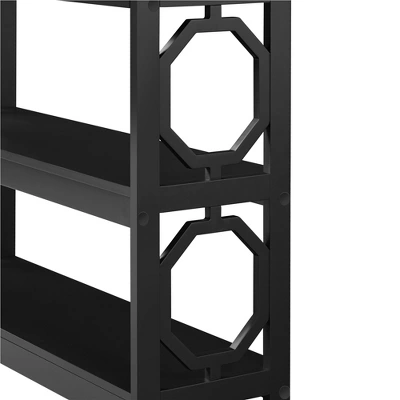 Yaheetech Drawer Console Table With Storage & Shelves For Living Room/Hallway/Entryway, Black 6 Yaheetech Drawer Console Table With Storage & Shelves For Living Room/Hallway/Entryway, Black - Image 6