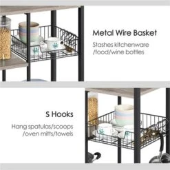 Yaheetech 4-Tier 55" Kitchen Baker's Rack With Power Outlet -Furniture GUEST 1ae88d52 0df8 44af 9ab5 9890b07d9adb