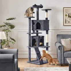 Yaheetech 80inch Multilevel Cat Tree Condo Cat Tower