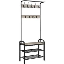Yaheetech 72" H Industrial Hall Tree With Shoe Storage -Furniture GUEST 1b436491 db84 49a4 8d16 18d708e91767