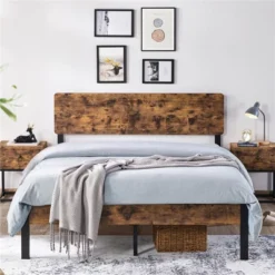 Yaheetech Metal Bed Frame With Headboard And Footboard Mattress Foundation Slatted Bed Base -Furniture GUEST 1c37c53f de14 48d0 9d98 875a45dde1b6