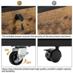 Yaheetech Vintage File Cabinet With 2 Drawers And Storage Shelves For Home, Office 13 Yaheetech Vintage File Cabinet With 2 Drawers And Storage Shelves For Home, Office -Furniture GUEST 1de4d103 b836 425c bc2f 0f6860257730