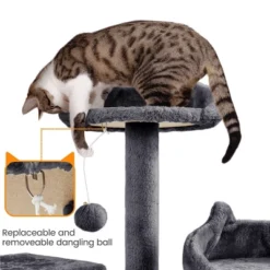 Yaheetech 72″ Height Cat Tree Cat Condos For Small/Medium Cats Dark Gray 13 Yaheetech 72″ Height Cat Tree Cat Condos For Small/Medium Cats Dark Gray -Furniture GUEST 1de707c5 3b92 4add a992 a6369b949fdf