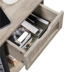 Yaheetech Storage End Table With Charging Station -Furniture GUEST 1e253ec4 3040 4671 a9f3 81f36ad797e0