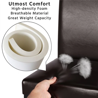 Yaheetech 4pcs High Back Padded Dining Chairs With Wood Legs For Home Restaurants 5 Yaheetech 4pcs High Back Padded Dining Chairs With Wood Legs For Home Restaurants - Image 5